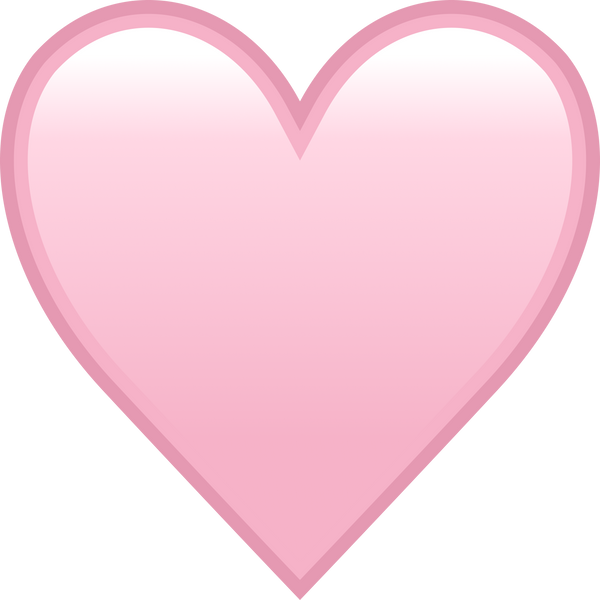 Pastel Pink Heart Emoji Symbol